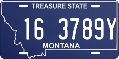 MT license plate 163789Y