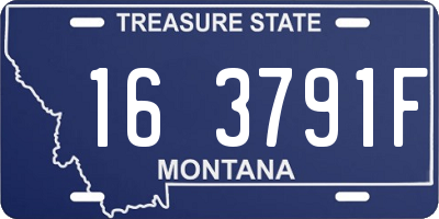 MT license plate 163791F