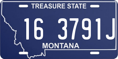 MT license plate 163791J