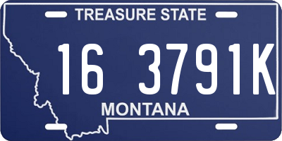 MT license plate 163791K
