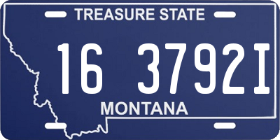 MT license plate 163792I