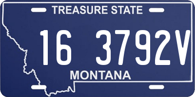 MT license plate 163792V