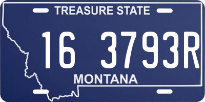 MT license plate 163793R