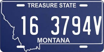 MT license plate 163794V