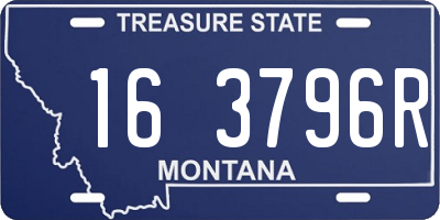 MT license plate 163796R