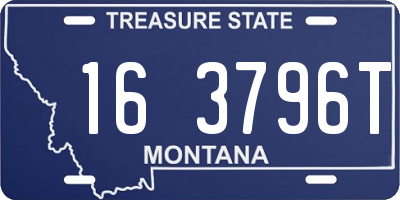 MT license plate 163796T