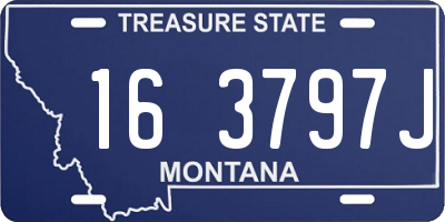 MT license plate 163797J