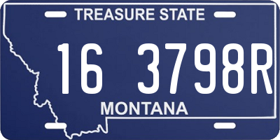 MT license plate 163798R