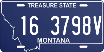 MT license plate 163798V