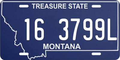 MT license plate 163799L