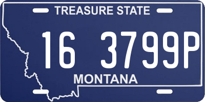 MT license plate 163799P