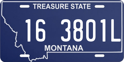 MT license plate 163801L