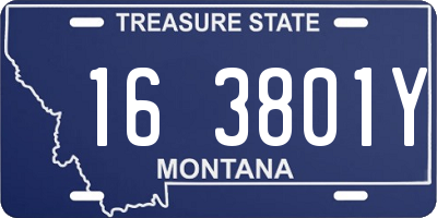 MT license plate 163801Y