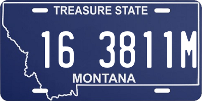 MT license plate 163811M