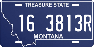 MT license plate 163813R