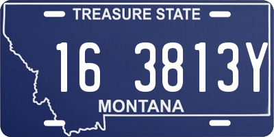 MT license plate 163813Y