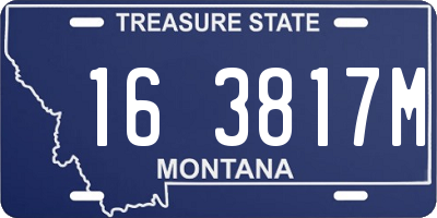 MT license plate 163817M