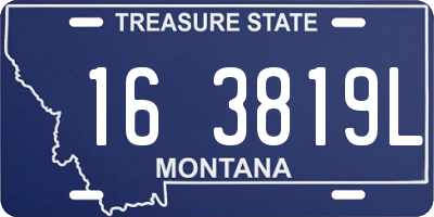 MT license plate 163819L