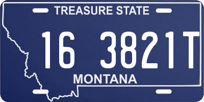 MT license plate 163821T