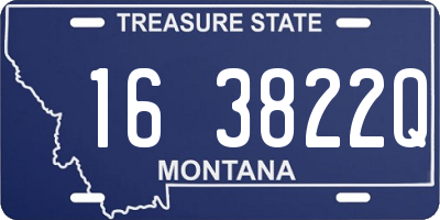 MT license plate 163822Q