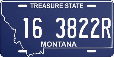 MT license plate 163822R