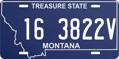 MT license plate 163822V