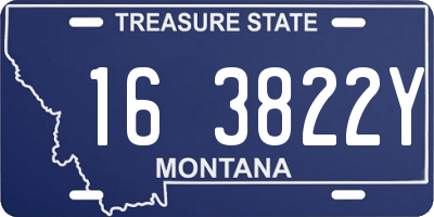 MT license plate 163822Y