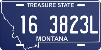 MT license plate 163823L