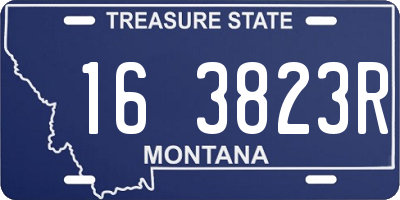 MT license plate 163823R
