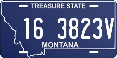 MT license plate 163823V