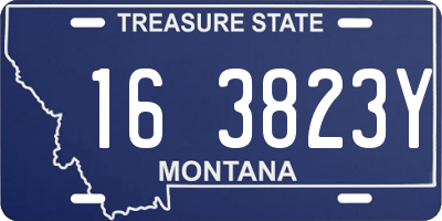 MT license plate 163823Y