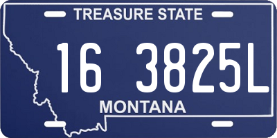 MT license plate 163825L