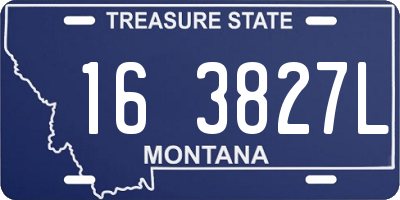 MT license plate 163827L