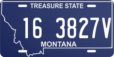 MT license plate 163827V