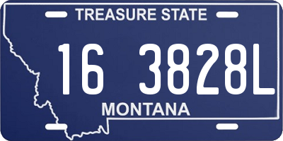 MT license plate 163828L