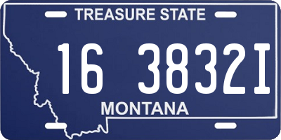 MT license plate 163832I