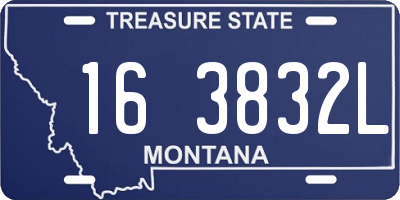MT license plate 163832L