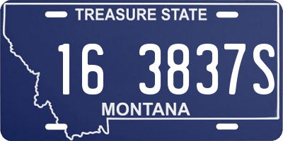 MT license plate 163837S