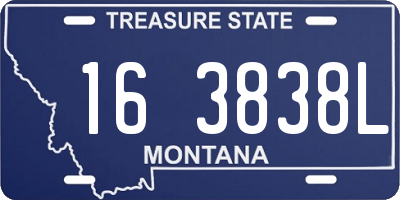 MT license plate 163838L