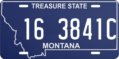 MT license plate 163841C
