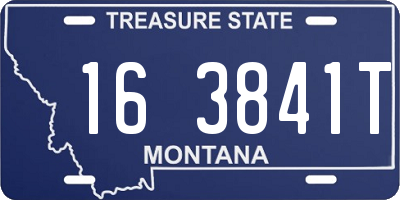 MT license plate 163841T