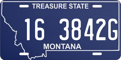 MT license plate 163842G