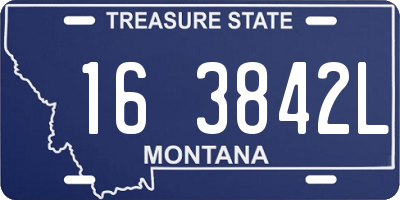 MT license plate 163842L