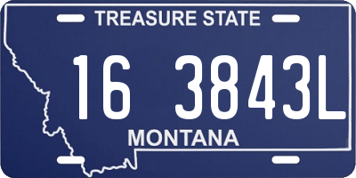 MT license plate 163843L