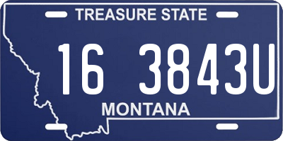 MT license plate 163843U