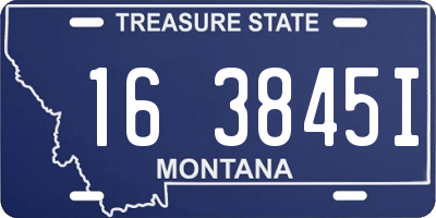 MT license plate 163845I