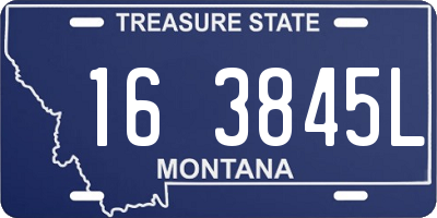 MT license plate 163845L
