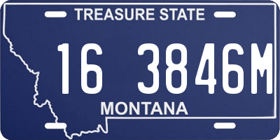 MT license plate 163846M