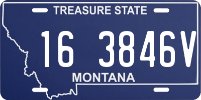 MT license plate 163846V