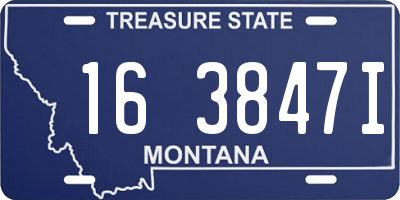 MT license plate 163847I